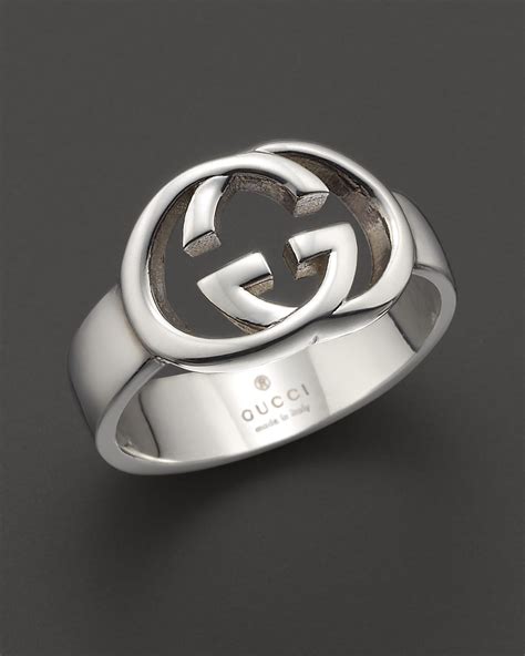 silver gucci britt ring|gucci silver rings uk.